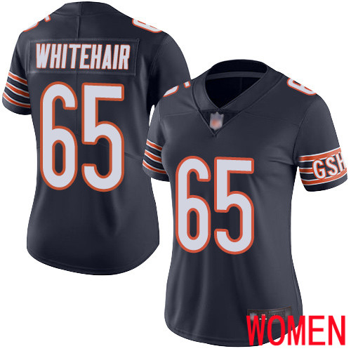 Chicago Bears Limited Navy Blue Women Cody Whitehair Home Jersey NFL Football 65 Vapor Untouchable